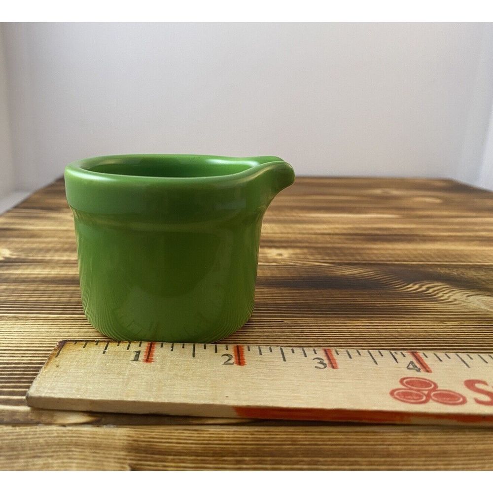Fitz and Floyd Vintage Kelly Green Sugar and Creamer Set‎ With Lid - Picture 4 of 9